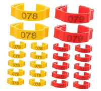 Sosoport 200 Uds Bandas Decorativas para Patas De Pollo Suministros para Palomas Accesorios para Pollo Suministros para Pollos Anillo para Pies De Aves De Corral Anillos para Patas De
