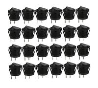 Sosoport 24 piezas Interruptor de Palanca Redondo de Resistente y Ecológico para Automóviles y de Interruptor Spst de Reemplazo para Equipos Eléctricos Adicionales