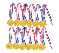 Sosoport 25piezas Medallas Deportivas Infantiles Cintas Cuello Premios para Competiciones Deportivas Concursos Escolares Celebraciones De Cumpleaños