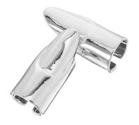 Sosoport 2piezas Anillos De Uñas Metal Vintage Para Mujer Joyería Apilable Para Manicura y Punk Rock Anillos Punta Uña Postiza Dijes Para Abrir