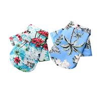 Sosoport 2piezas Camisas para Perros De Verano Diseño Tropical Ropa para Mascotas De Estilo Hawaiano Isla y Ropa Divertida para Fiestas y Eventos