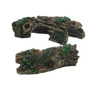Sosoport 2piezas Cueva De para Reptiles De Decoración Natural para Refugio y Área De Descanso para Tortugas y Serpientes Accesorios para Terrarios