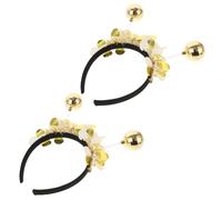 Sosoport 2piezas Diadema Dorada Para Fiesta Diadema De Bola De Discoteca Cabello Accesorios Decorativos Para Disfraces Para Eventos De Carnaval