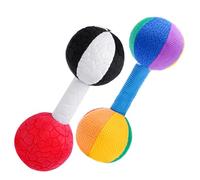 Sosoport 2piezas Juguete Mancuernas Para Niño Niña Ligero y Suave Para Entrenamiento De Agarre Diseño Material Textil Seguro Para Desarrollo Motriz y Educación Temprana