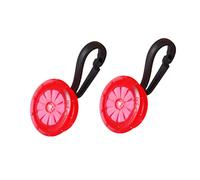 Sosoport 2piezas Luces Led De Seguridad Brillantes Mini Luces Led Clip Para Equipaje Mochila y Bolsa Luz De Alarma Luz Estroboscópica Para Mochila Para Deportes Nocturnos Al Aire Rojas