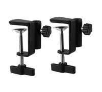 Sosoport 2piezas Soporte De Micrófono C-type Base Fija De Metal Para Mesa Clip De Abrazadera Para Eventos y Estudio
