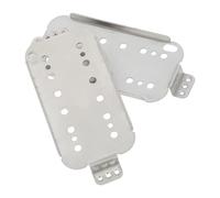 Sosoport 2piezas Unidades Base para Pastilla Humbucker Guitarra Polos Placa para Pastilla Puente y Cuello Cuproníquel Reemplazo DIY