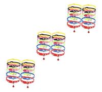 Sosoport 3 Juegos De Collares Coloridos para Cachorros De 8 Semanas Resistentes Al Desgaste con Accesorios para Entrenamiento Canino (12 Unidades)