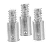 Sosoport 3 piezas Conector de Metal para Mástiles de Escoba Adaptador Compatible con Barras Telescópicas y para Mops y Escobas de Metal