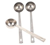 Sosoport 3 piezas Cucharas Medidoras de Café Inoxidable de Cucharas Gruesas para Degustación y Servir para Cocina y Postres Utensilios Duraderos y Fáciles de Limpiar