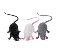 Sosoport 3 Piezas Falsas Realistas Bromas y Decoraciones de Halloween de Ratón Lifelike Accesorios Fiestas y Trucos Temáticos del Año del Ratón