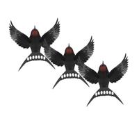 Sosoport 3 Piezas Nido Golondrina Simulado Feiyan Decoración Del Hogar Decoración Pared Colgante 3 Piezas Golondrina Artificial Con Molde Enseñanza 3d El Pájaro Gorrión