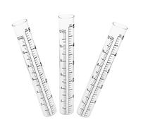Sosoport 3 piezas Tubo de Reemplazo para Pluviómetro Resistente la Intemperie Transparente y Duradero para Jardín Césped y Uso Profesional al Aire