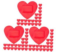 Sosoport 3 Series Pegatinas Para Heridas De Corazón Vendajes Adhesivos Parche Adhesivo Cierres De Piel Vendaje Puntos Tiras Kit De Recarga Gasa Adhesiva 60 piezas*3