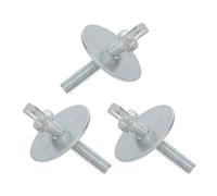 Sosoport 3 Tornillos de Base para Ventilador de Pie de Alta Resistencia, Juego de Tuercas en Forma de 7 para Montaje en Pedestal, Accesorios de Hierro para Ventiladores Eléctricos