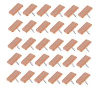 Sosoport 30 Guías Rectangulares para Cajones de Muebles Deslizadores de Patas de Hierro y Plástico Tamaño 17X12Mm Protectores para Pisos de Madera Dura Accesorios para Muebles y Sillas