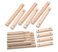 Sosoport 30 Piezas De Piezas De Juegos para Pájaros Varillas De Madera para Hacer Mismo Accesorios para Jaulas De Agapornis Palos De Percha De Madera para Pájaros Juguete
