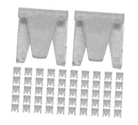 Sosoport 300 Piezas Accesorios para Jaulas para Mascotas Jaula De Pájaros Juguetes Perrera Hámster Clips De Jaula De Perro Malla De Rata Jaulas para Cobayas Puerta De Silver Planchar