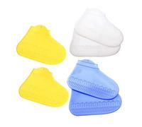 Sosoport 3pares Cubiertas para Zapatos Cubrezapatos Impermeables De Tubo Mediano Antideslizante para Protección Lluvia