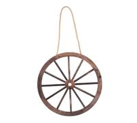 Sosoport 3piezas Rueda Decorativa De Madera Estilo Rústico Vintage Para Pared Con Tornillos y Pernos Para Dormitorio Sala De Estar o Patio Rústico Decoración De Granja