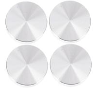 Sosoport 4 Discos Redondos de Aluminio Macizo 50 MM Rosca M8 para Adaptador de Tableros de Vidrio Almohadillas Antideslizantes para Mesas de Té Comedor y Muebles de Oficina