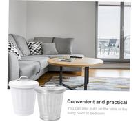 Sosoport 4 piezas Conjunto de Cubos de Basura con Tapa Contenedores Reciclaje de Resistentes Almacenamiento Práctico para Cocina y Hogar Diseño Creativo y Elegante Fácil de Usar y Mover