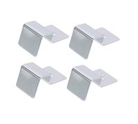 Sosoport 4 Piezas Cuadro de Soporte Clip pecera Abrazadera Manos Tanque Extensor Soporte para Tapa de pecera Soporte de Tapa de Acuario Suministros para peceras Acero Inoxidable Silver