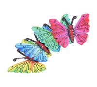 Sosoport 4 Piezas De Colgante De De Hierro Forjado Decoración De Jardín De Abejorros Pegatinas De Esculturas De Pared De En Forma De Panal