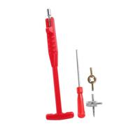 Sosoport 4 piezas Herramientas para Extracción de Núcleo de Válvula de Neumáticos Desmontador de Vástago de Válvula Resistente y Ergonómico Accesorio Portátil para Reparación de Bicicletas