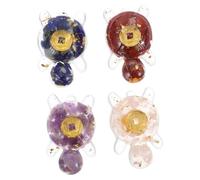 Sosoport 4 Piezas Micro Landscape Small Turtle Figurines Crystal Mini Sea Turtle Statues For DIY Fairy Garden Terrarium Home Office Decor Low Maintenance Ocean Animal Models