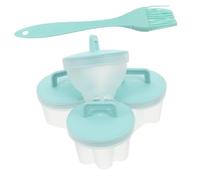 Sosoport 4 piezas Molde para Huevos Escalfados de Tazas de Plástico Antiadherente para Cocinar Huevos al Vapor y Pochados Utensilio Práctico para Desayuno Saludable y Rápido Cocina