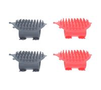 Sosoport 4 Piezas Rascador de Esquina para Gatos Base Antideslizante y Diseño de Gato en Abs, Estable para Sala y Dormitorio, Adecuado para Marco de Escalada y Esquinas de Sofá