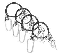 Sosoport 4 piezas Soporte Colgante de Acero Inoxidable para Lámparas de Tanque con Cuerdas Resistentes Diseño Luces LED de Plantas y Acuarios Suspensión Segura para Uso Interior y Exterior