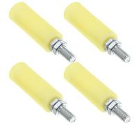 Sosoport 4 Rodillos de Nailon para Puerta Corredera Ruedas Guía Resistentes de 30X80 MM Color Amarillo Poleas Eléctricas para Puertas Deslizantes Deslizamiento Silencioso y Resistente