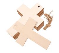 Sosoport 40 Piezas de Cruces de Madera sin Terminar para Manualidades Marcapáginas Decorativos Blancos de 7 CM Versátiles para Bautizos Pascua y Decoración Religiosa Artesanal