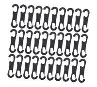 Sosoport 400piezas Gancho Doble Tipo s Ganchos Para Fundas De Asientos De Coche Abs Fijar Cojines De Asientos De Vehículos