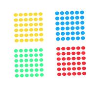 Sosoport 400Piezas Monedas de Plástico Coloridas Educación Matemática Infantil Clasificar y Agrupar Material Duradero y Compacto