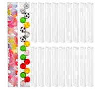 Sosoport 45 Piezas Cajas Pequeñas Transparentes de Unidades Cajas Individuales para Pretzels y Chicles Soporte para Palitos de Pretzel de Obsequio Transparente para Dulces y Recuerdos de Fi