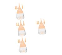Sosoport 4piezas Biberón De Alimentación para Kit De Biberones para Gatitos y Cachorros Leche Maternizada Botella Pequeña y Ligera De Limpiar y Control De Porciones Accesorio para
