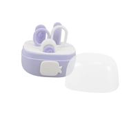 Sosoport 4piezas Kit De Pedicura Para Bebés Cortaúñas Con Estuche De Viaje Diseño Bonito y Seguro