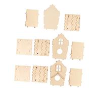 Sosoport 4piezas Nido De Pájaro De Madera Sin Ecológico para y Cacatúas Kit De Montaje Instrucciones Incluidas Decoración De Aves