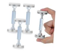 Sosoport 4piezas Topes Roscados Ajustables para Cabecero Estabilizadores Antivibración de Metal para Marcos de Cama Herramienta de Soporte para Paredes y Sofás