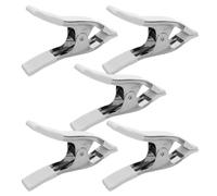 Sosoport 5 de Resorte Metálicas Pesadas de 15 CM Protección PVC Abrazaderas para Soporte de Fondo Fotográfico Clips de Sujeción Resistentes para Estudio y Exteriores