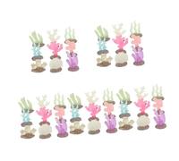 Sosoport 5 Juegos Arrecife De Coral Que Brilla En La Oscuridad Decoraciones De Peceras Coral Luminoso del Acuario Simulación De Coral Decoración Pecera Coral Artificial Resina 9 Uds * 5