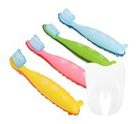 Sosoport 5 Piezas Grande Diseño de Cepillo de Dientes 3d Flexible y Reutilizable en Fiestas Temáticas Dentales y Día Dientes