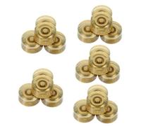 Sosoport 5 Series Perillas De Control De Volumen Y Eléctricas De Fabricadas Y Resistentes Compatibles Bajos Eléctricos Transparente Con Escala 4 Piezas X 5