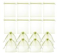 Sosoport 50 Bolsas Protectoras De Frutas, Malla con Cordón para Fresas Y Melocotones, Bolsas De Red De Nailon, Redes para Ramas De Frutas, Suministros De Jardín