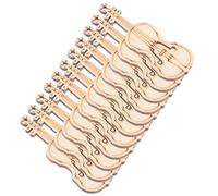 Sosoport 50 Colgantes de Madera en Forma de Violín sin Pintar para Manualidades Diy, Livianos y Fáciles de Decorar, Ideales para Proyectos Creativos y Adornos Colgantes, Paquete de 50