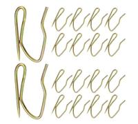 Sosoport 50 Ganchos para Cortinas de Acero Inoxidable 50 Piezas Alzapaños Multiusos Resistentes Oxidación Cuerpo Redondo para Deslizamiento Suave Ideales para Hogar y Color Aleatorio