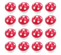 Sosoport 50 Mini Setas de Resina Rojas para Decoración de Jardín, Miniaturas de Hongos para Bonsáis y Manualidades de Mesa, Altura 1 Cm, Accesorios para Micropaisajes y Patios